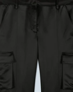 FROM FUTURE Pantaloni Cargo Nero Hot