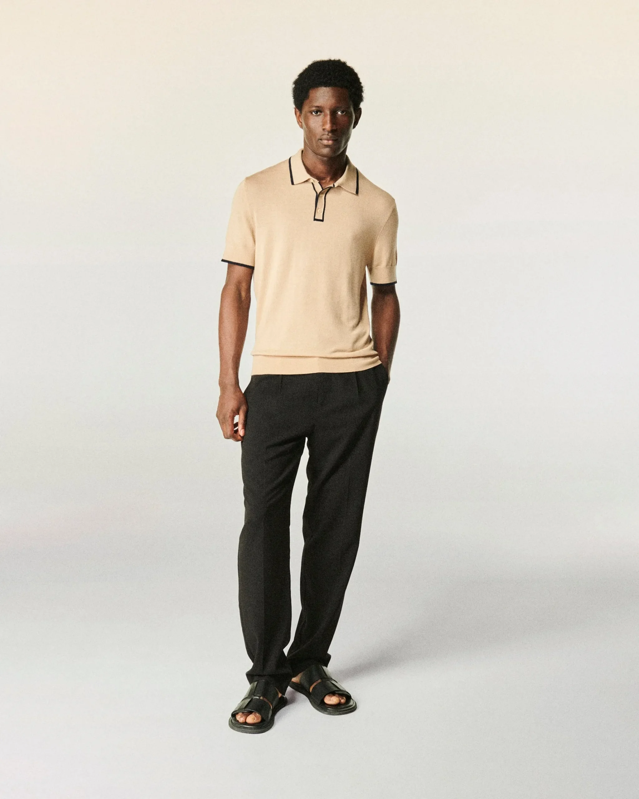 FROM FUTURE Pantaloni Dritti Tailoring Nero Hot