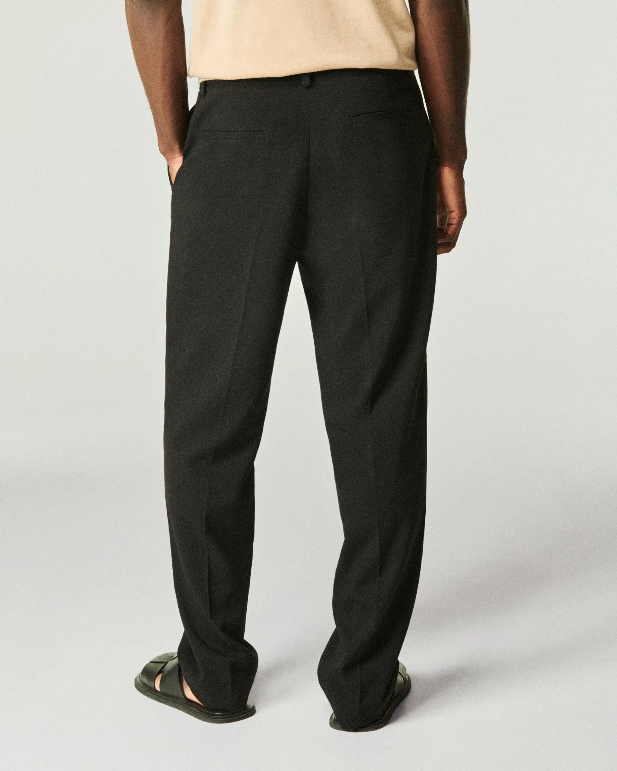 FROM FUTURE Pantaloni Dritti Tailoring Nero Hot