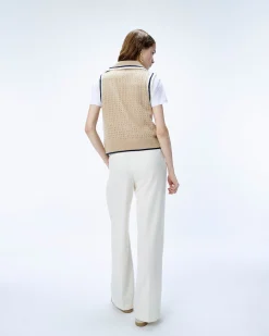 FROM FUTURE Pantaloni Larghi Ecrù Clearance