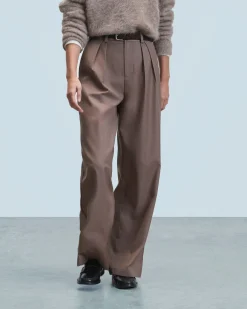 FROM FUTURE Pantaloni Larghi Tailoring Taupe Shop