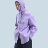 FROM FUTURE Passamontagna Regolare A Cotes MagicLilac Fashion