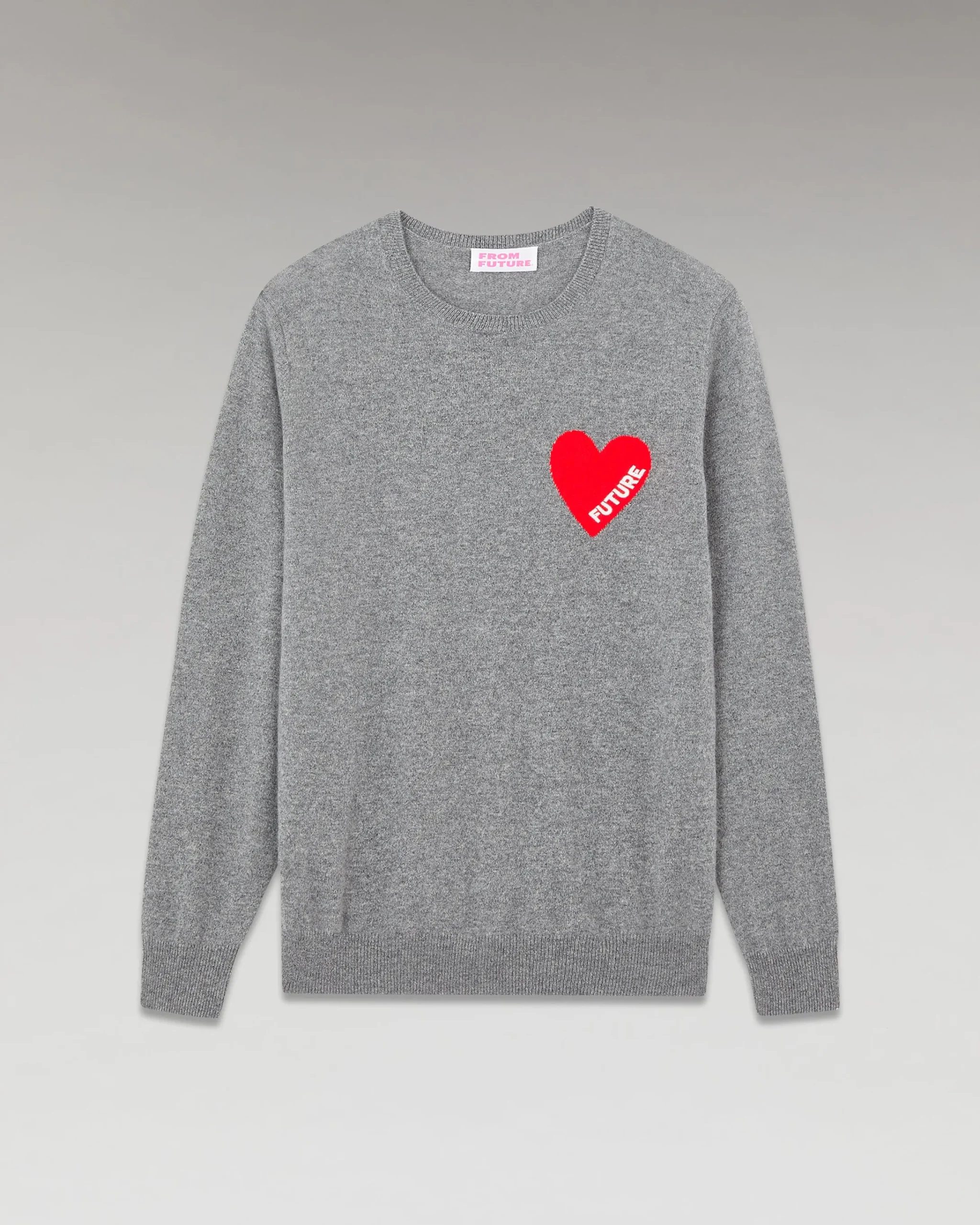 FROM FUTURE Pull Girocollo con cuore Grigioericascuro Store