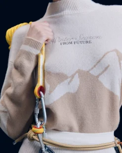 FROM FUTURE Pullover Collo alto Beige Outlet
