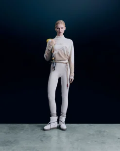 FROM FUTURE Pullover Collo alto Beige Outlet