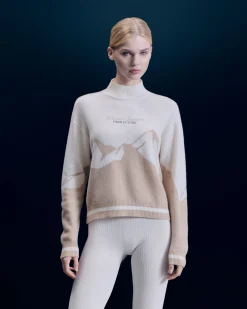 FROM FUTURE Pullover Collo alto Beige Outlet
