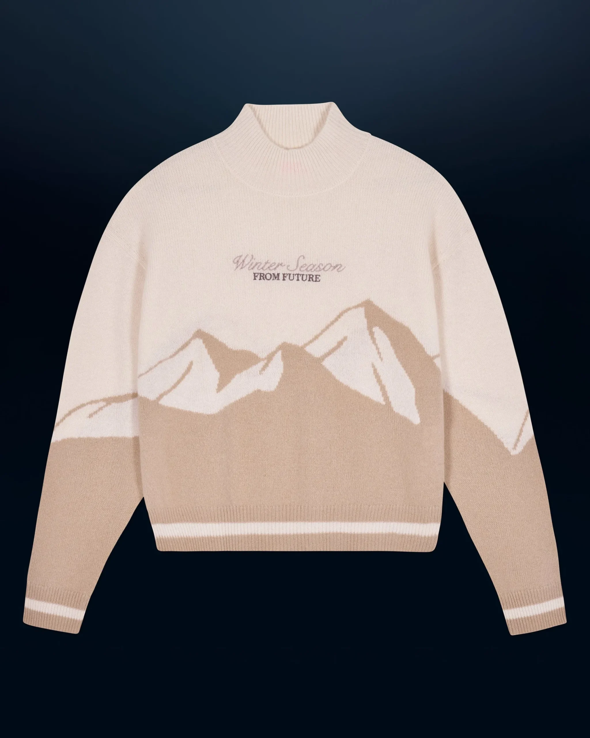 FROM FUTURE Pullover Collo alto Beige Outlet