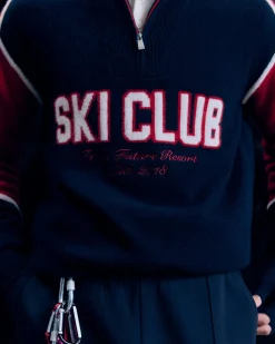 FROM FUTURE Pullover Collo alto con Zip Sci Club MarinaMilitare Clearance