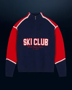 FROM FUTURE Pullover Collo alto con Zip Sci Club MarinaMilitare Clearance