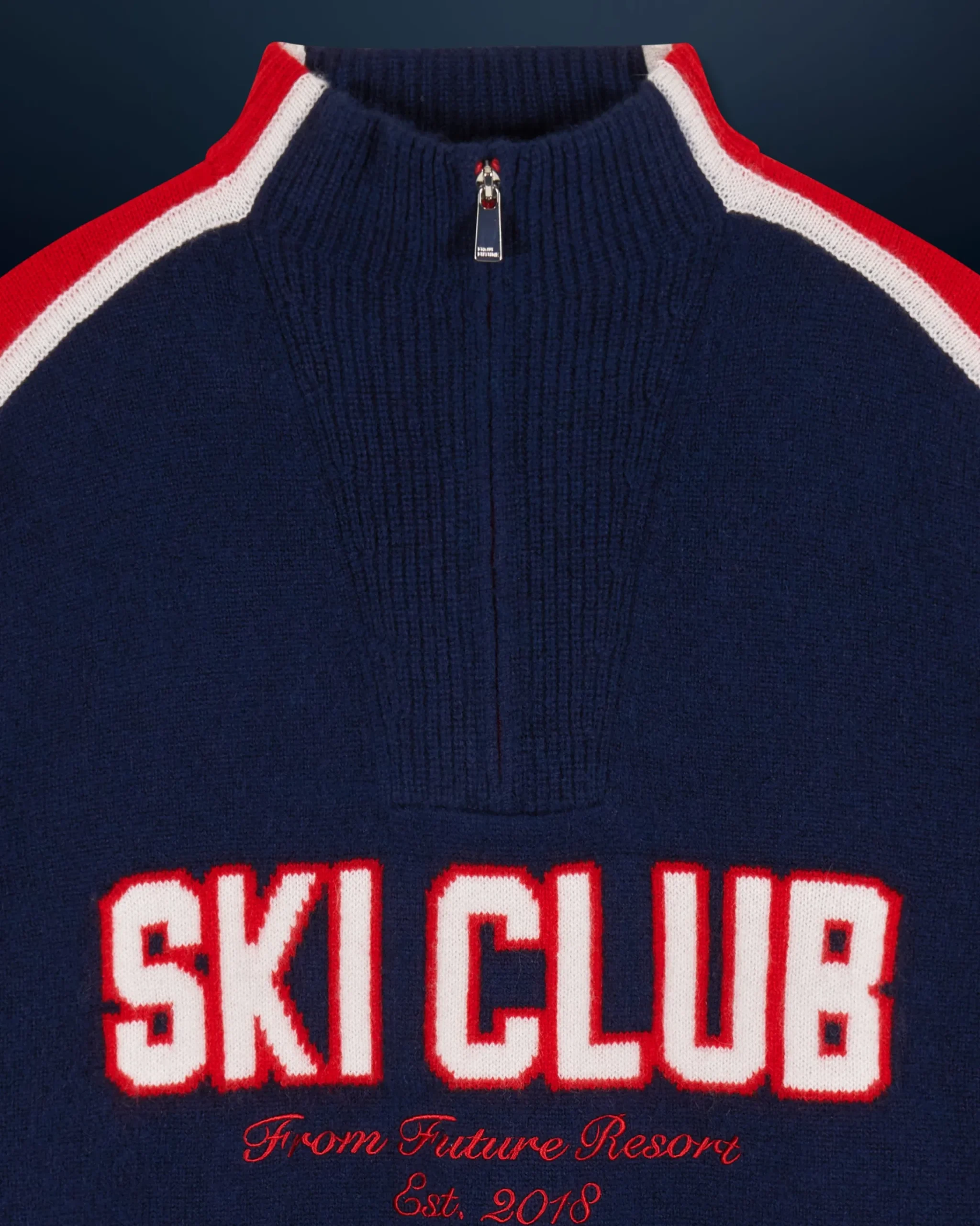 FROM FUTURE Pullover Collo alto con Zip Sci Club MarinaMilitare Clearance