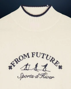 FROM FUTURE Pullover Collo alto Sport invernali Ecrù Cheap