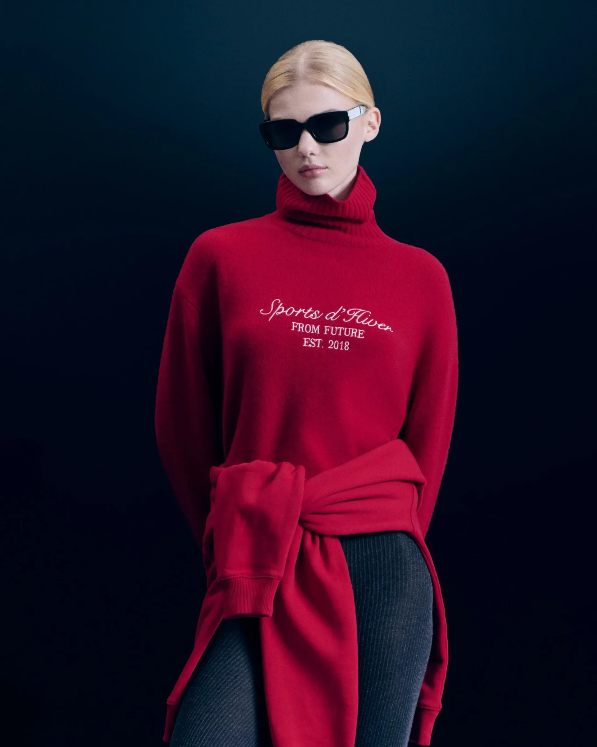 FROM FUTURE Pullover Collo dolcevita DarkRed New