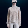 FROM FUTURE Pullover Collo dolcevita Fiocchi di neve Sabbiadeldeserto Flash Sale