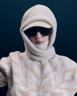 FROM FUTURE Pullover Collo dolcevita Fiocchi di neve Sabbiadeldeserto Flash Sale