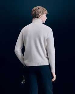 FROM FUTURE Pullover Collo dolcevita Sci di fondo Sabbiadeldeserto Sale