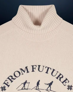 FROM FUTURE Pullover Collo dolcevita Sci di fondo Sabbiadeldeserto Sale
