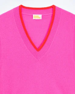 FROM FUTURE Pullover Senza maniche Bicolore TropicalPink Discount