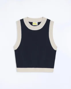 FROM FUTURE Pullover Senza maniche Bicolore MarinaMilitare Best