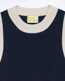 FROM FUTURE Pullover Senza maniche Bicolore MarinaMilitare Best