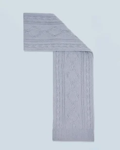 FROM FUTURE Sciarpa con frange A Maglia a trecce GrayStone Online