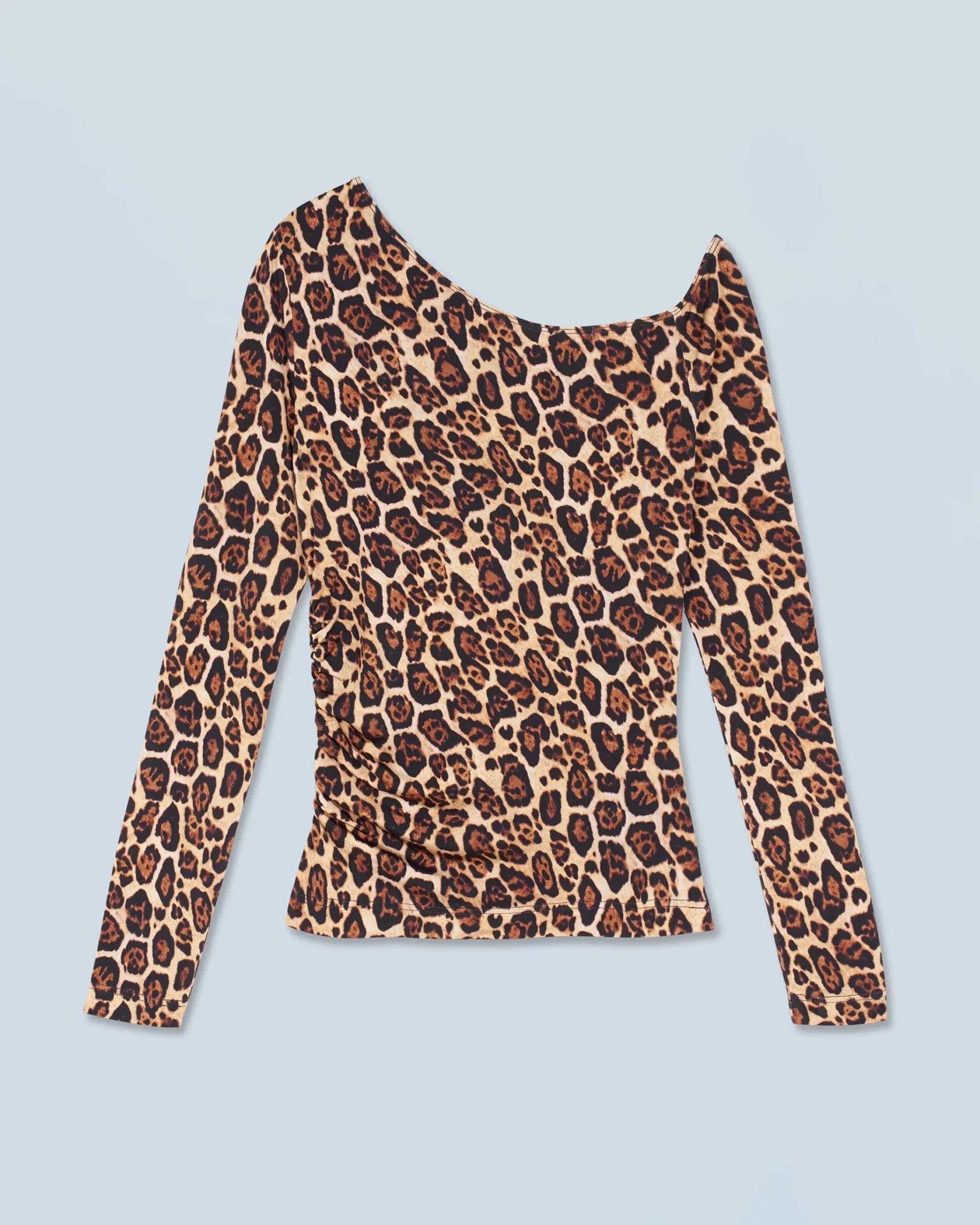 FROM FUTURE Top asimmetrico in jersey HotLeopard Outlet