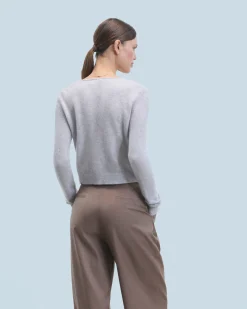 FROM FUTURE Top Maniche lunghe Grigioericachiaro Flash Sale