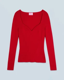 FROM FUTURE Top Maniche lunghe HotRed Sale