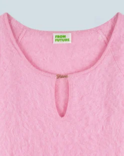 FROM FUTURE Top Maniche lunghe in Cashmere spazzolato FairyPink Cheap