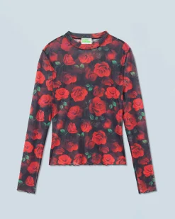 FROM FUTURE Top Maniche lunghe Mesh PassionateRose Online