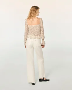 FROM FUTURE Top Maniche lunghe Molly PoisEcru Fashion