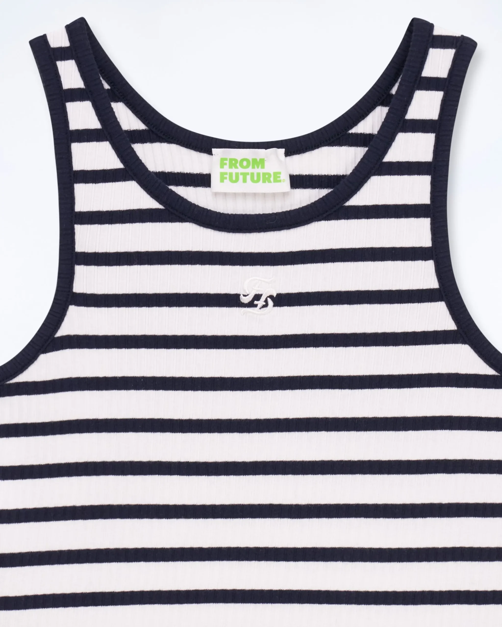 FROM FUTURE Top Spallina Ecru/blumarino Flash Sale