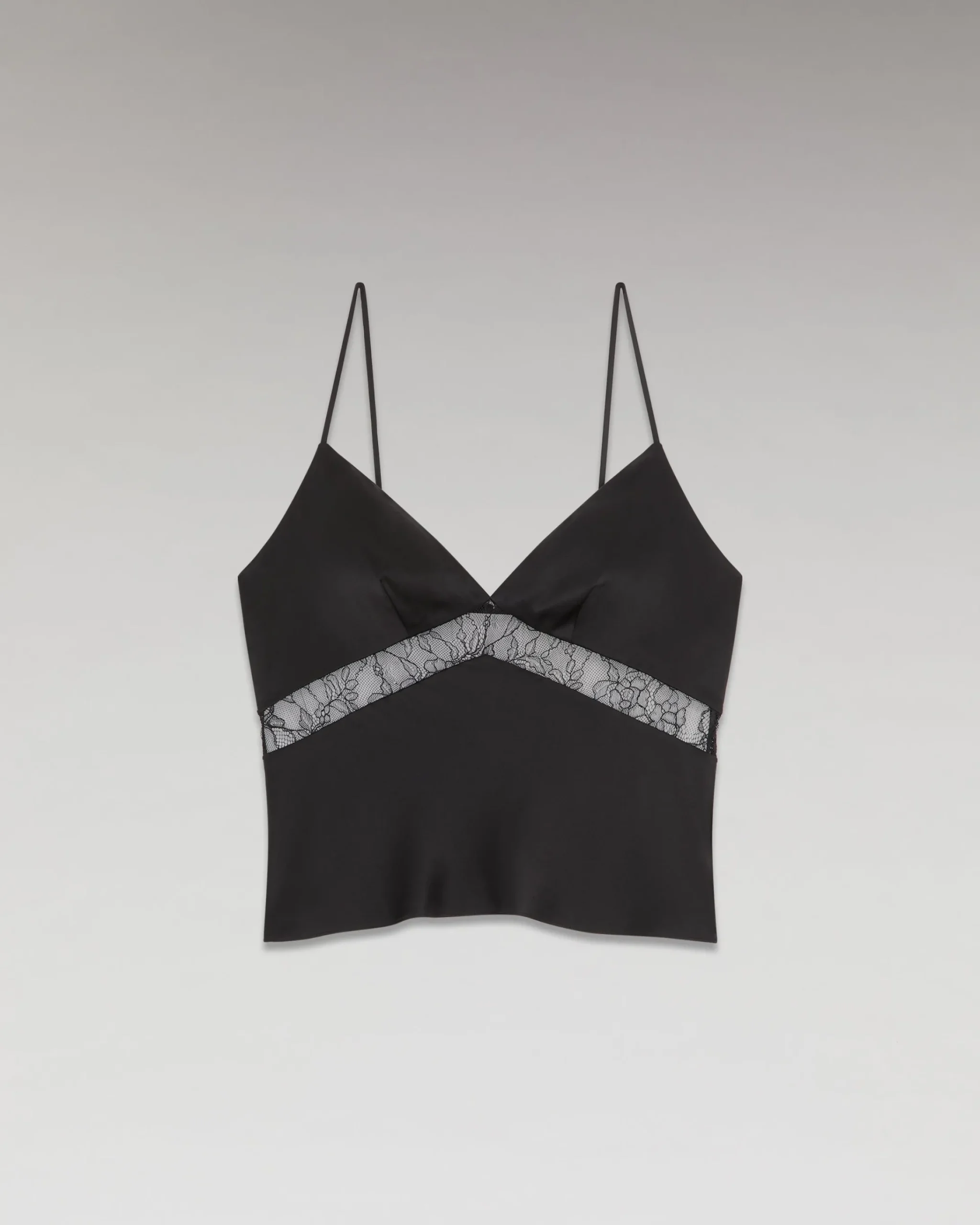 FROM FUTURE Top Spallina Pizzo Nero Discount