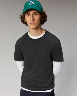 FROM FUTURE T-Shirt Girocollo Maniche Corte Basic Grigioantracite Clearance