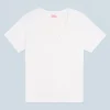 FROM FUTURE T-shirt Scollo a V Maniche corte Bianco Outlet