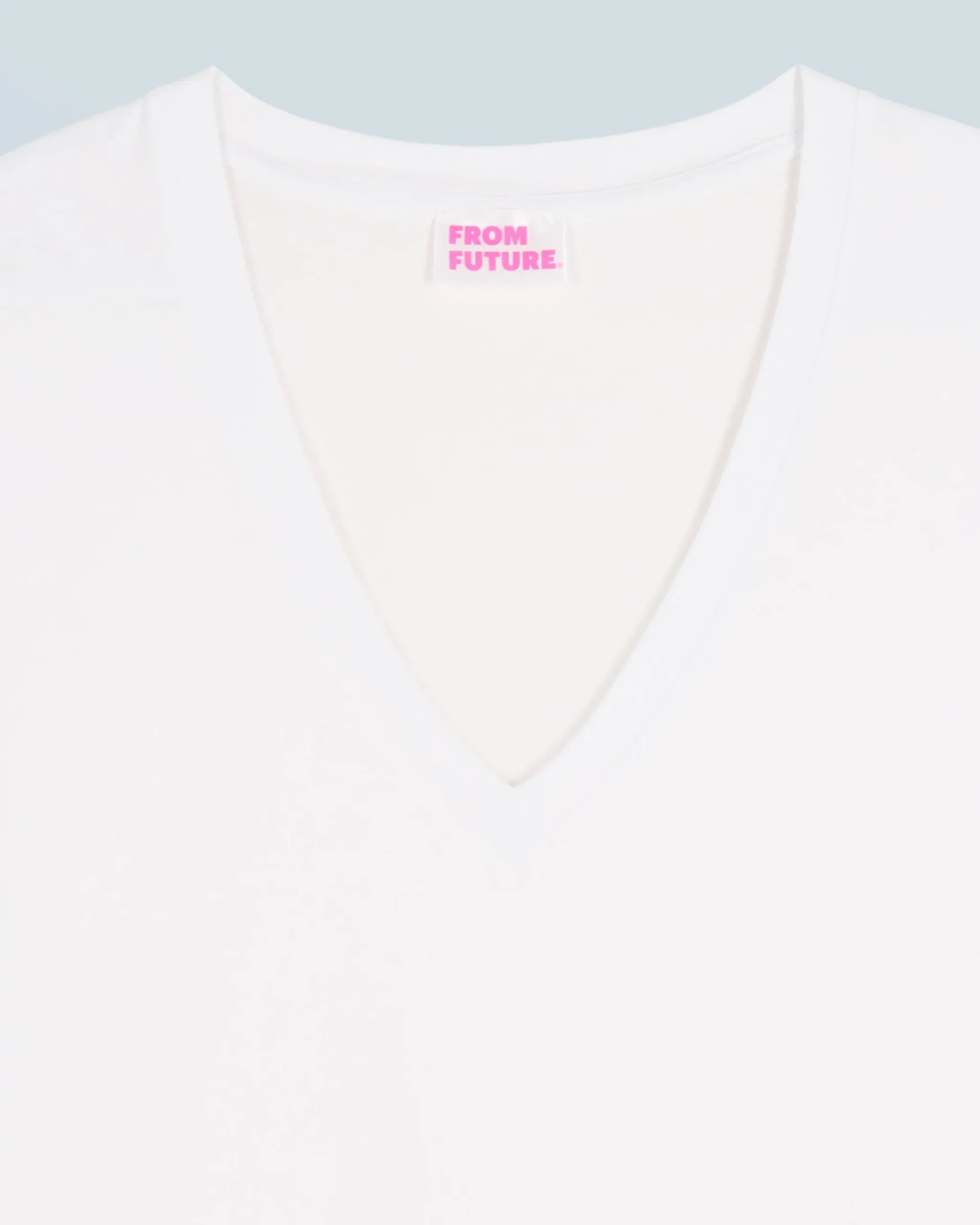 FROM FUTURE T-shirt Scollo a V Maniche corte Bianco Outlet