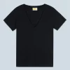 FROM FUTURE T-Shirt Scollo a V Supima Nero Online