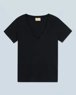 FROM FUTURE T-Shirt Scollo a V Supima Nero Online