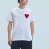 FROM FUTURE T-Shirt Scollo tondo Cuore Bianco Outlet