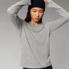 FROM FUTURE T-Shirt Scollo tondo Maniche lunghe Basic Grigioericascuro Sale