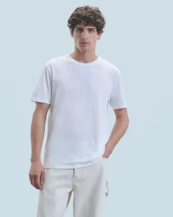 FROM FUTURE T-Shirt Scollo tondo Maniche corte Bianco Discount