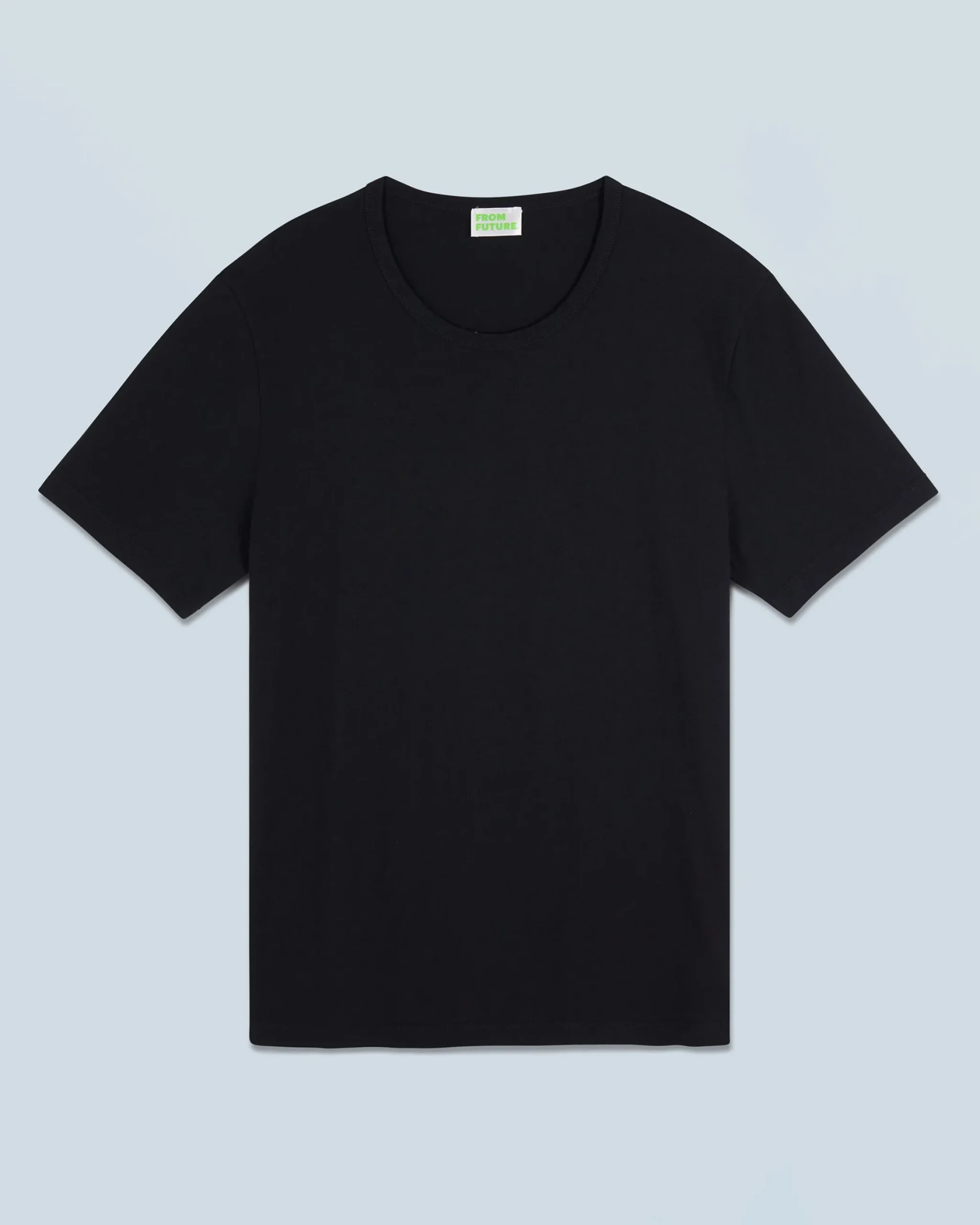 FROM FUTURE T-Shirt Scollo tondo Maniche corte Nero Hot