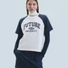 FROM FUTURE T-Shirt Scollo tondo Maniche corte Future Sabbiadeldeserto Online