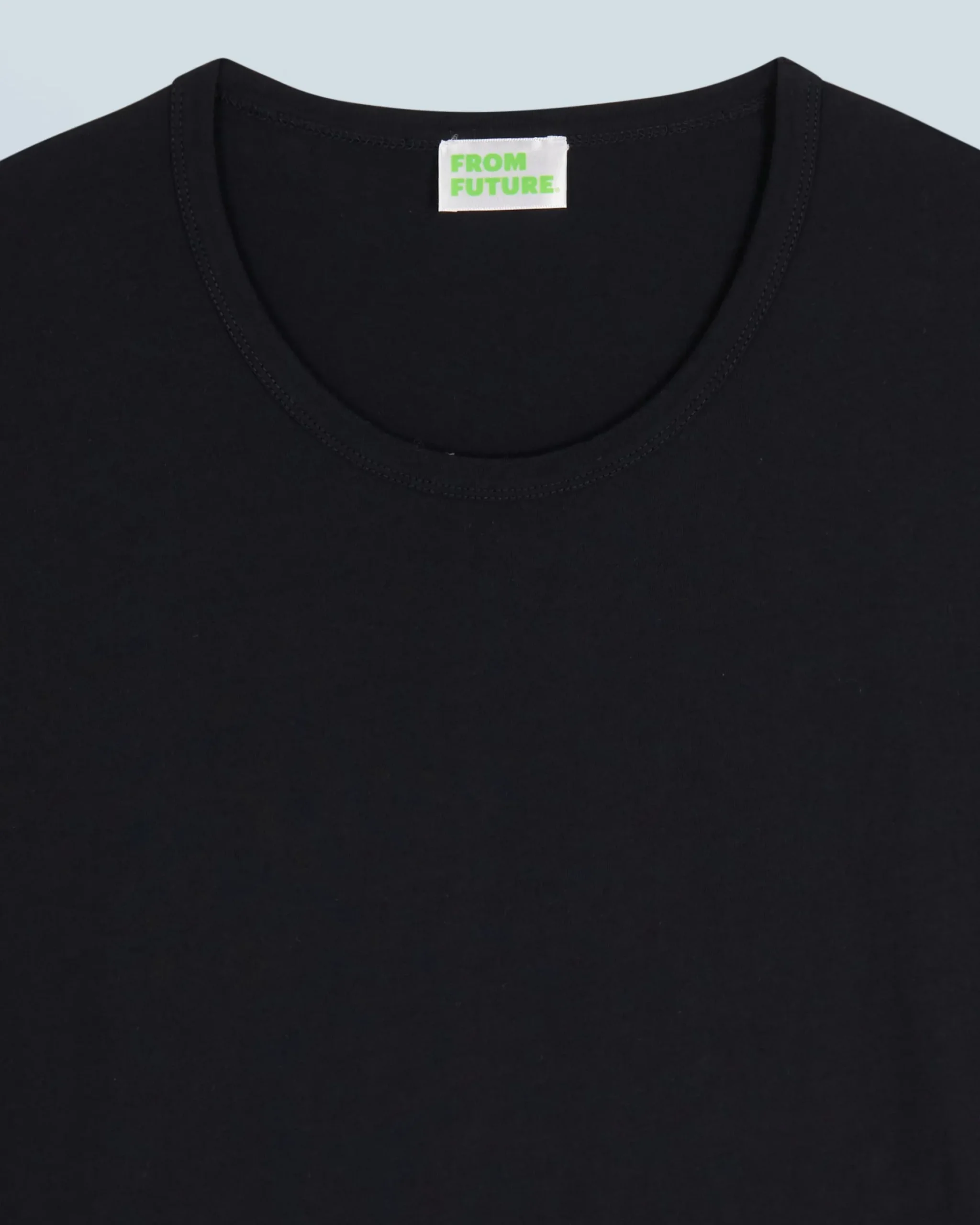 FROM FUTURE T-Shirt Scollo tondo Maniche corte Nero Hot