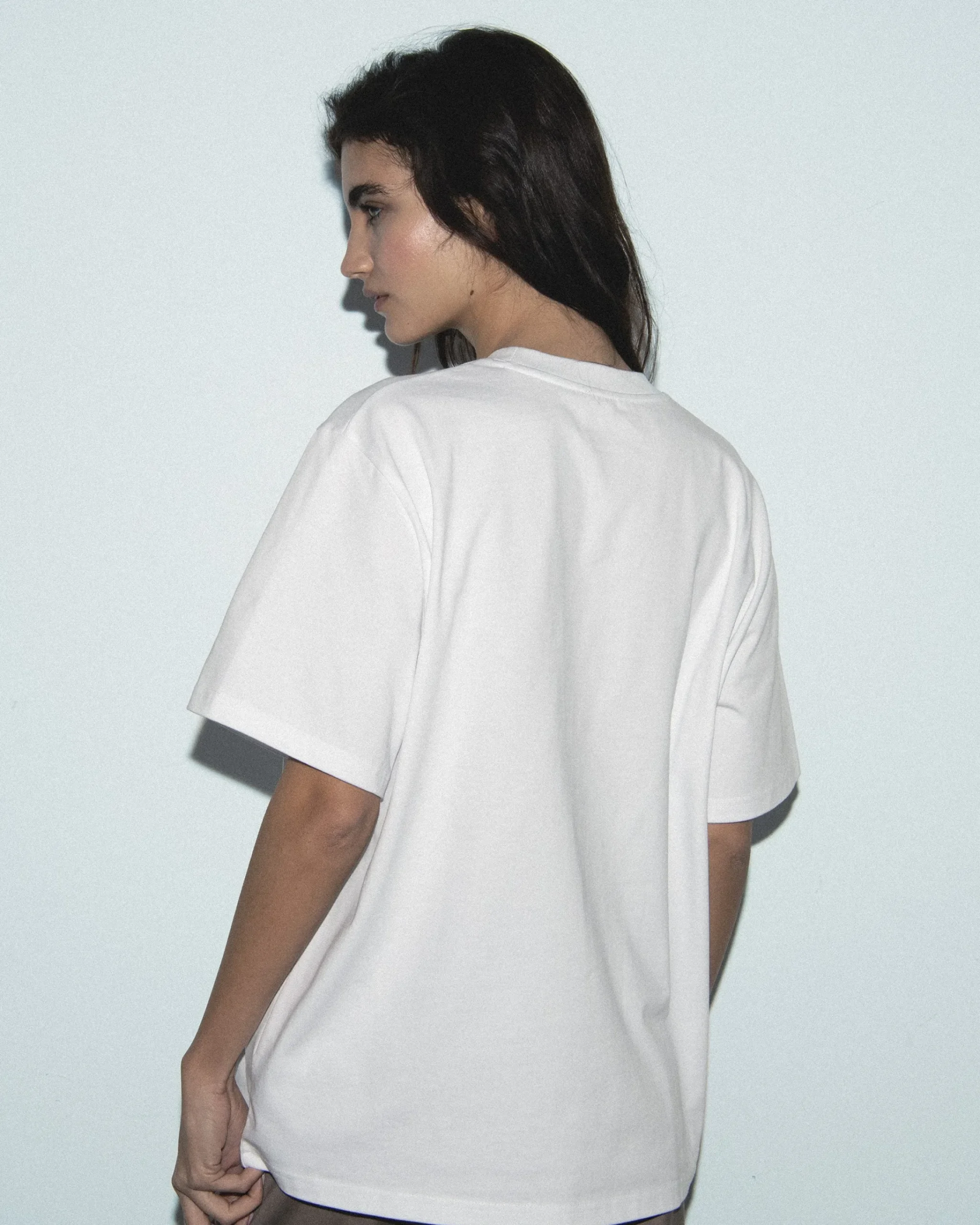 FROM FUTURE T-Shirt Scollo tondo Maniche corte Love Club Bianco Shop