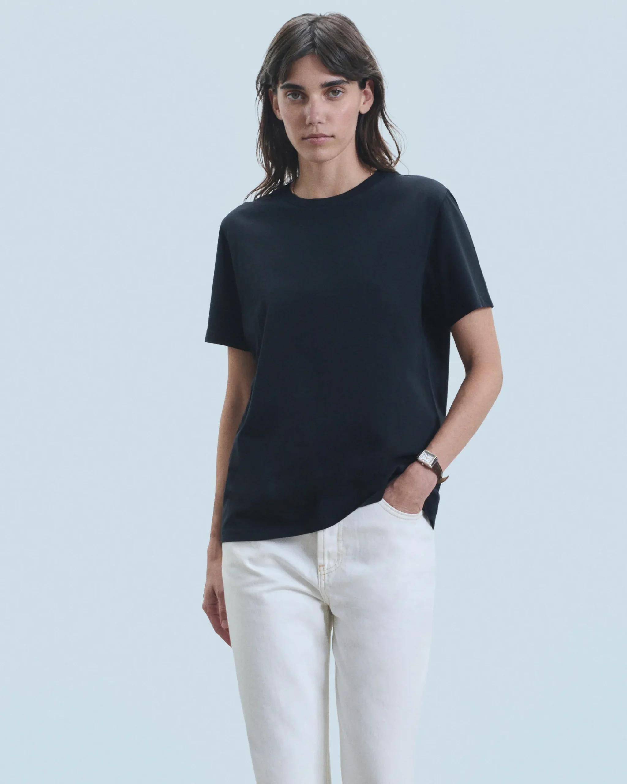 FROM FUTURE T-Shirt Scollo tondo Maniche corte Bianco Flash Sale