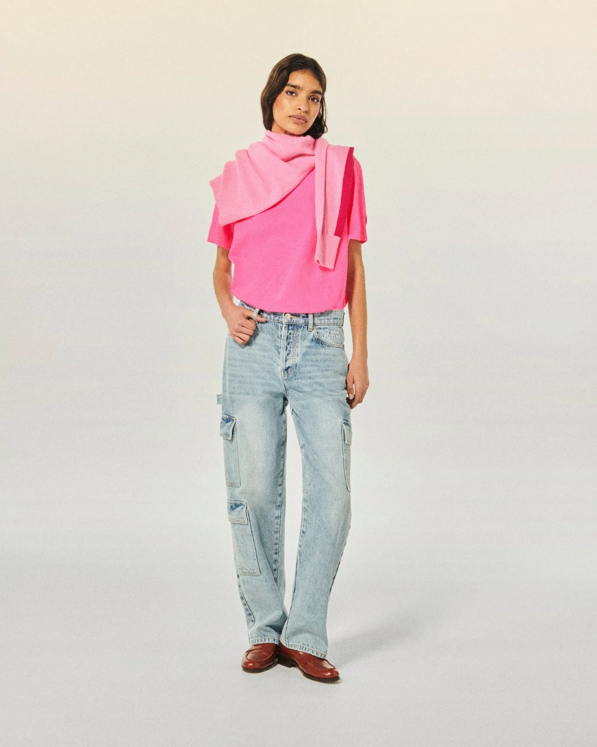 FROM FUTURE T-Shirt Scollo tondo Maniche corte TropicalPink Online