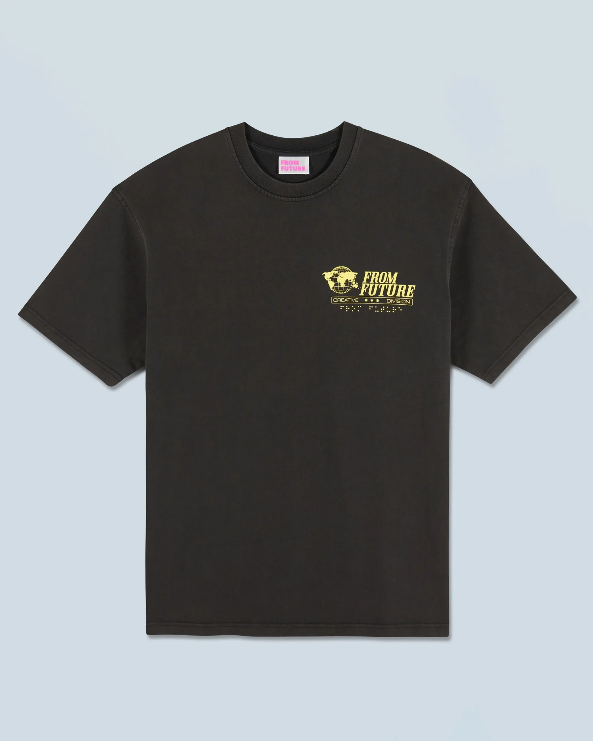 FROM FUTURE T-shirt Scollo tondo Maniche corte Ups Nerolavato Outlet