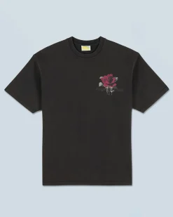 FROM FUTURE T-shirt Scollo tondo Maniche corte Rose Nerolavato Hot