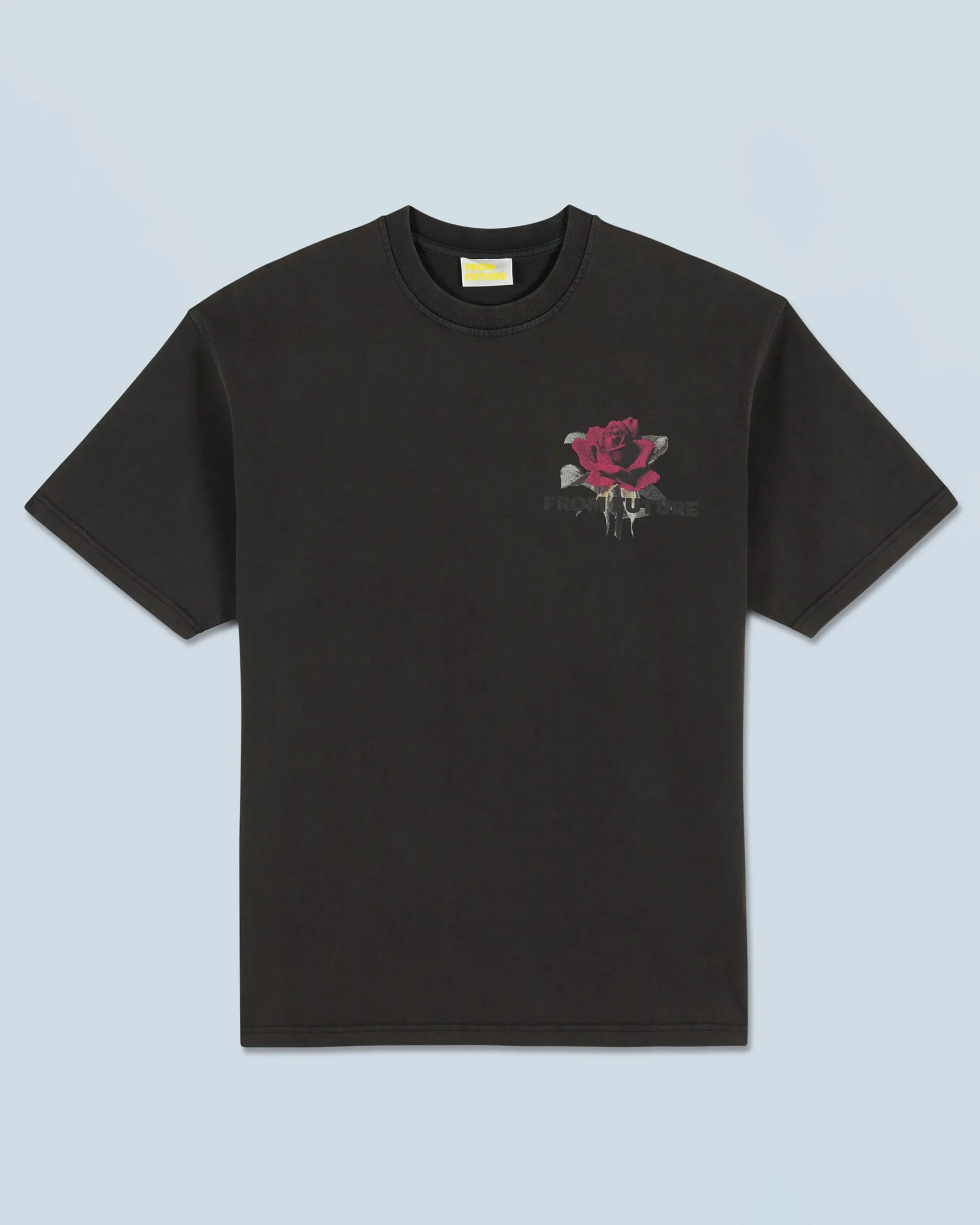 FROM FUTURE T-shirt Scollo tondo Maniche corte Rose Nerolavato Hot