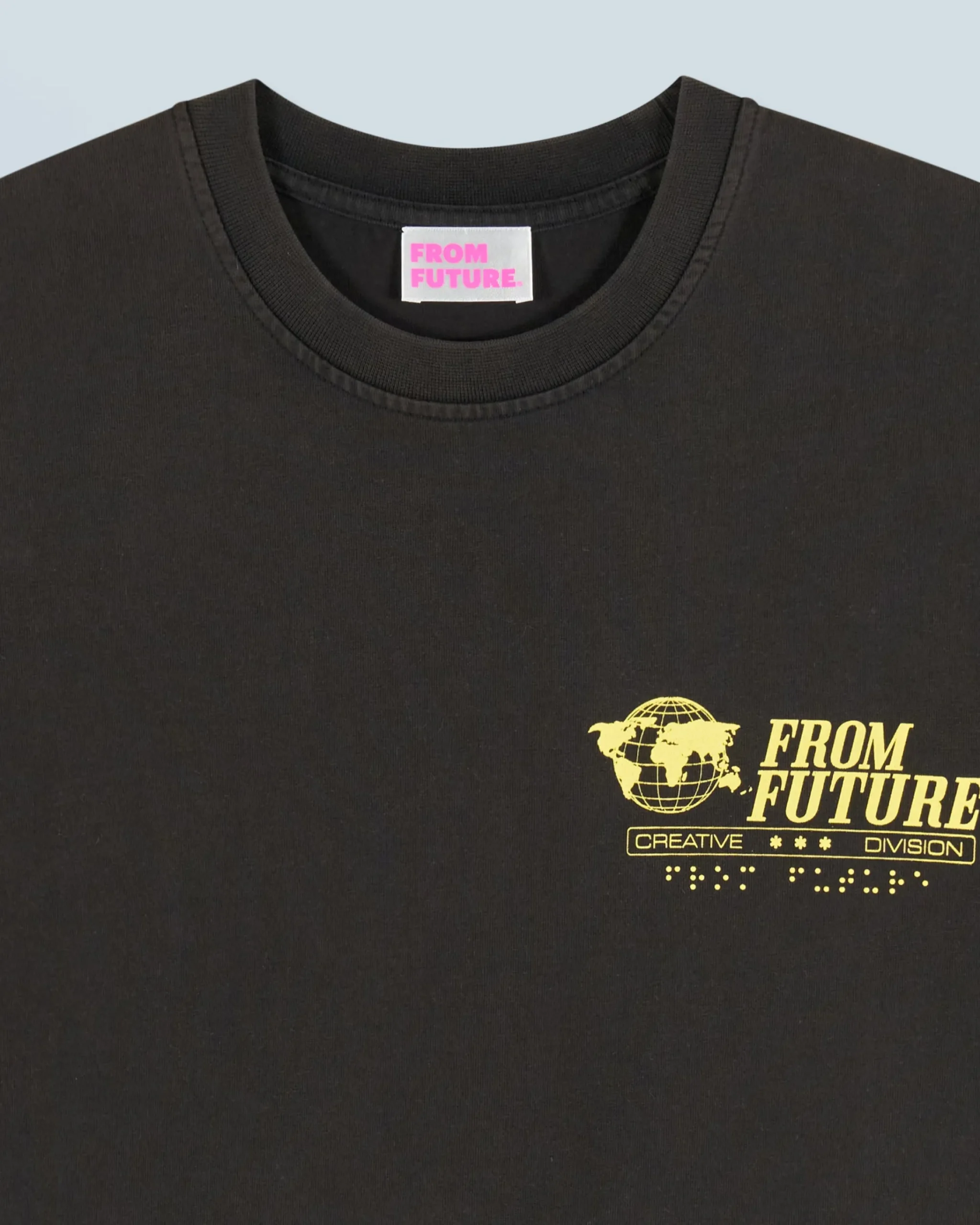 FROM FUTURE T-shirt Scollo tondo Maniche corte Ups Nerolavato Outlet